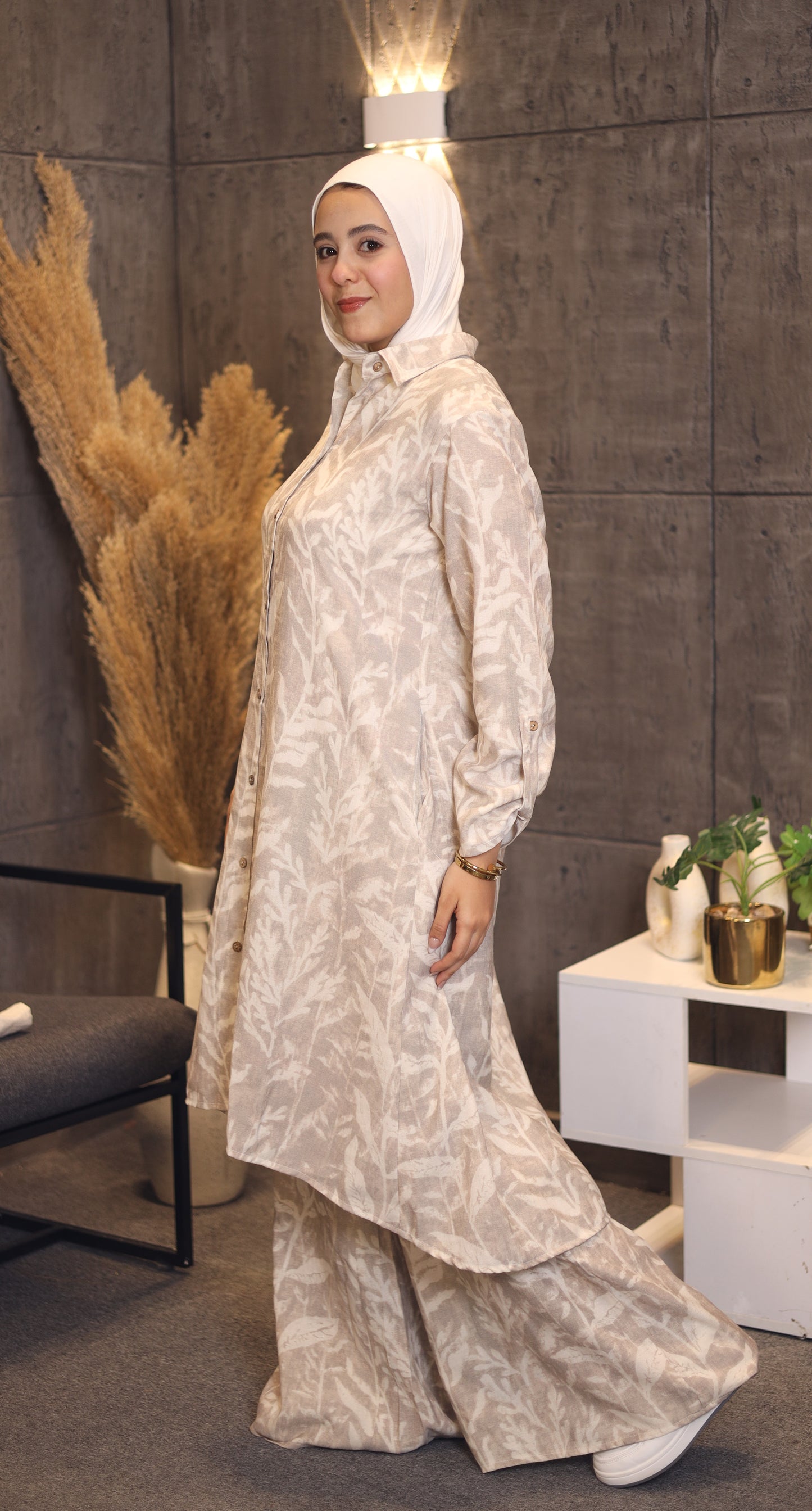 The Sand Foliage Longline Co-Ord