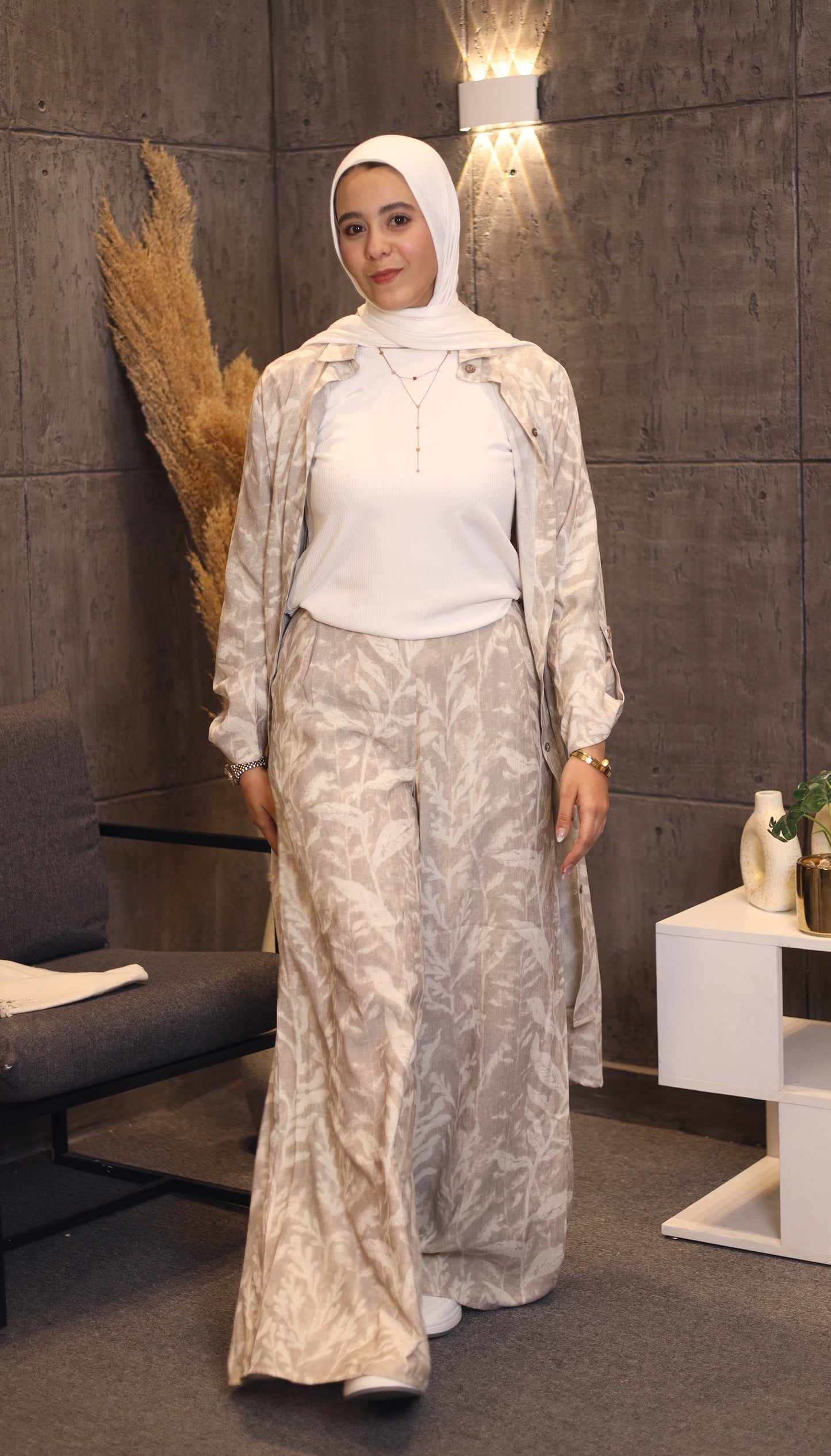The Sand Foliage Longline Co-Ord