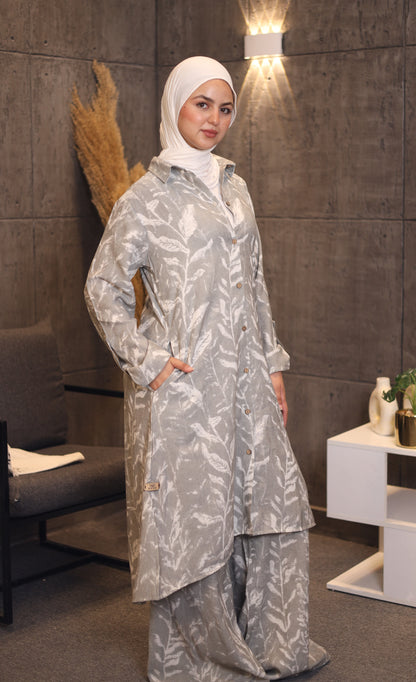 Gray Linen Set